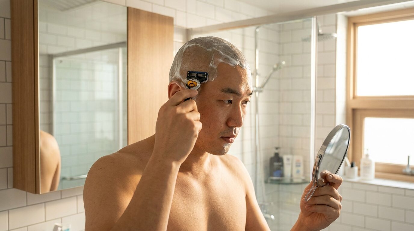카트리지는 날 간격이 촘촘해서 잔류물이 특히 빨리 쌓입니다. 헹구면 상상 이상입니다.