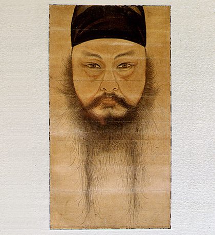 조선 후기 문인 윤두서의 자화상. 긴 수염이 인상과 권위를 상징하던 시대를 보여줍니다